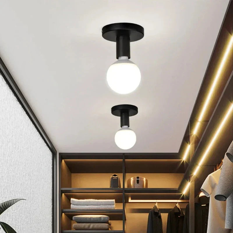 Minerva - Industriële Metalen Retro Plafondlamp