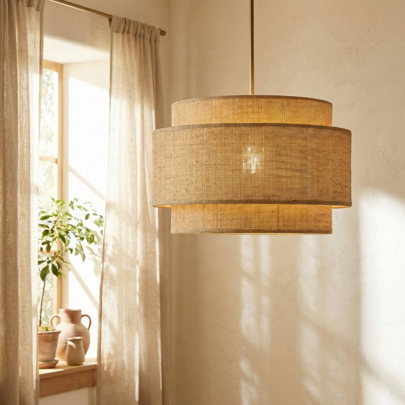 Lyréva – Bohemian Rattan Hanging Lamp