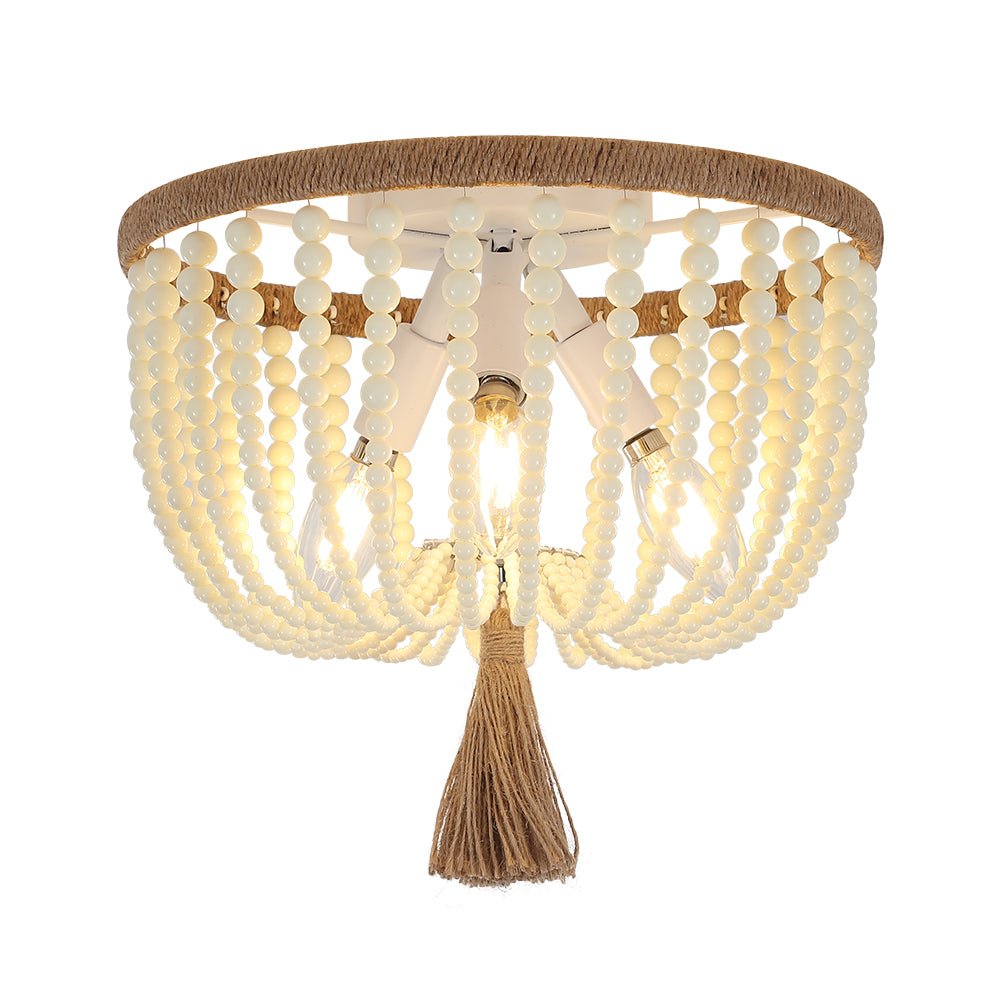 Dlyra – Suspension bohème en perles de bois