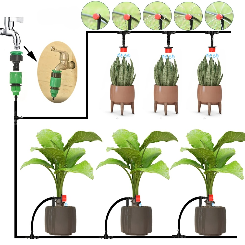 Aqualis – Drip Irrigation System with Automatic Timer for Garden Plants