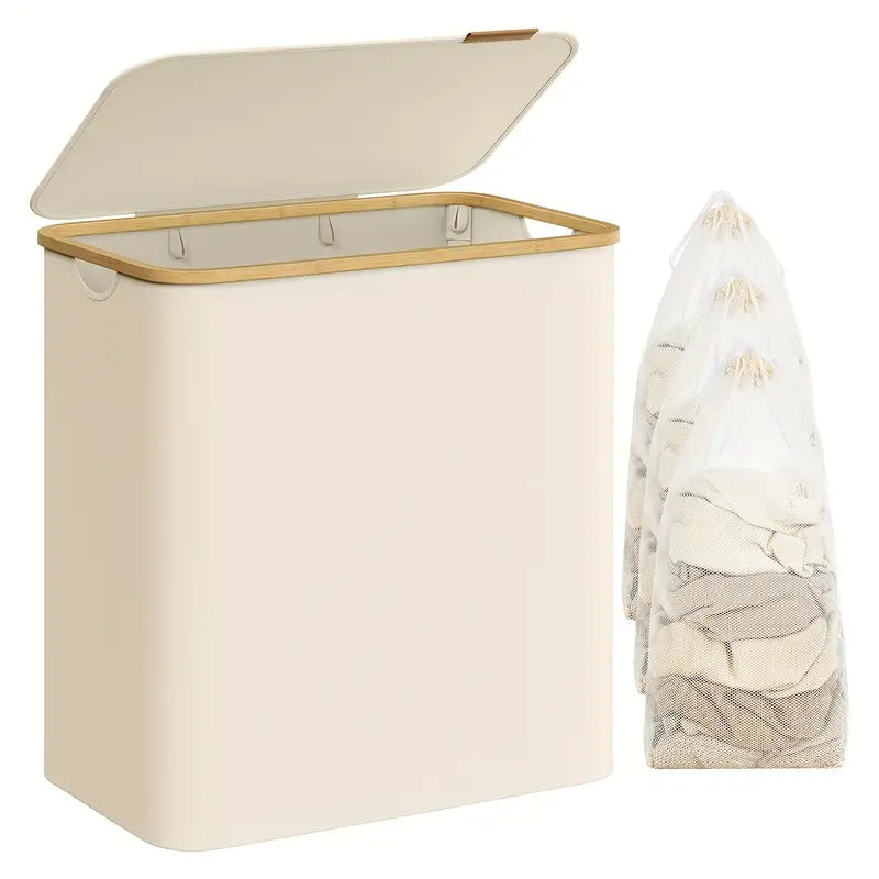 Selioraen - Grote Wasmand met Meerdere Vakken Opvouwbaar Was Sorteren