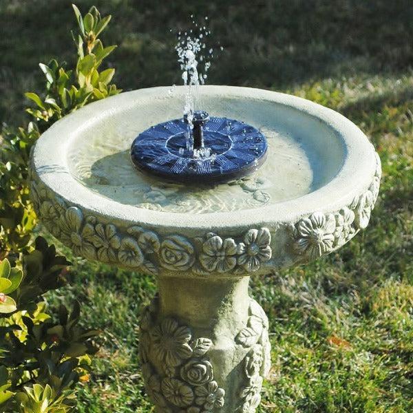 Aqualisse – Solar energy fountain pump for garden water feature