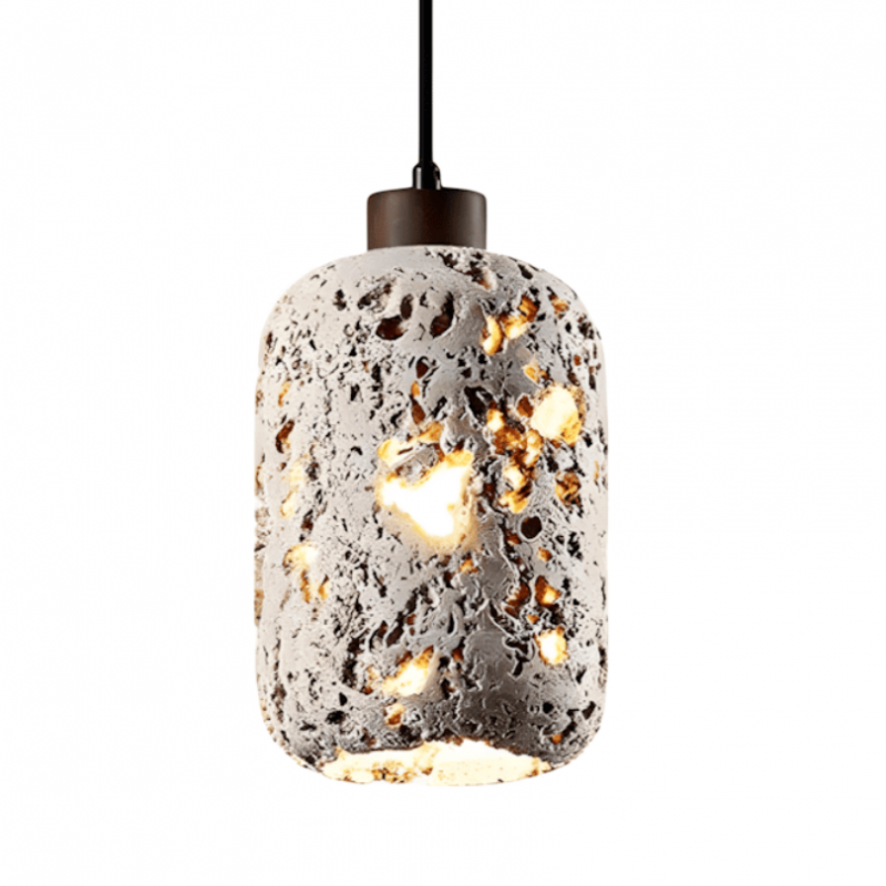 Orevon – Wabi Sabi Travertine Pendant Lamp