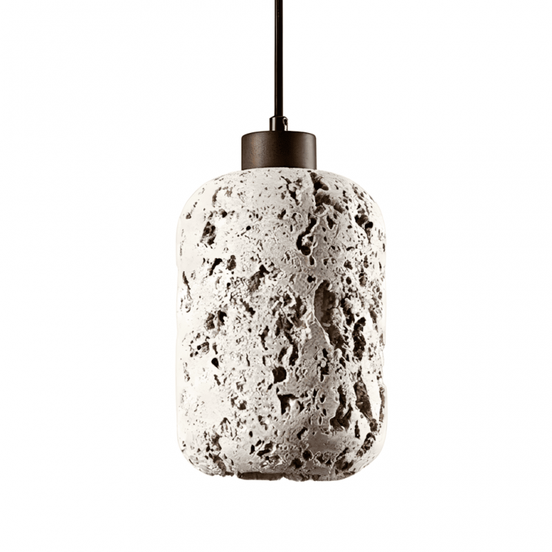 Orevon – Wabi Sabi Travertine Pendant Lamp