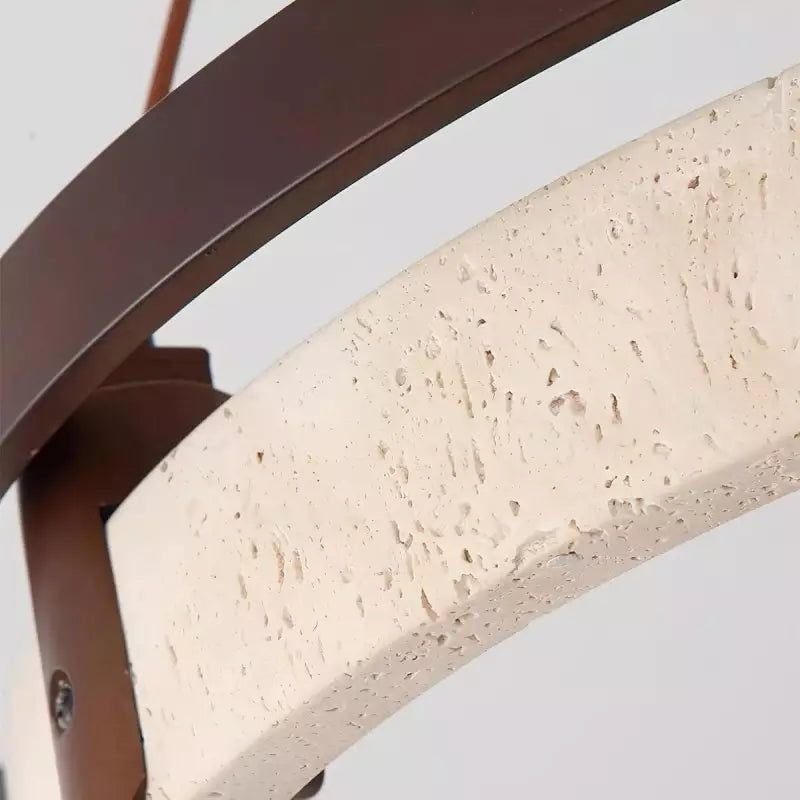 Averoux – Travertine Pendant Lamp Ring Design