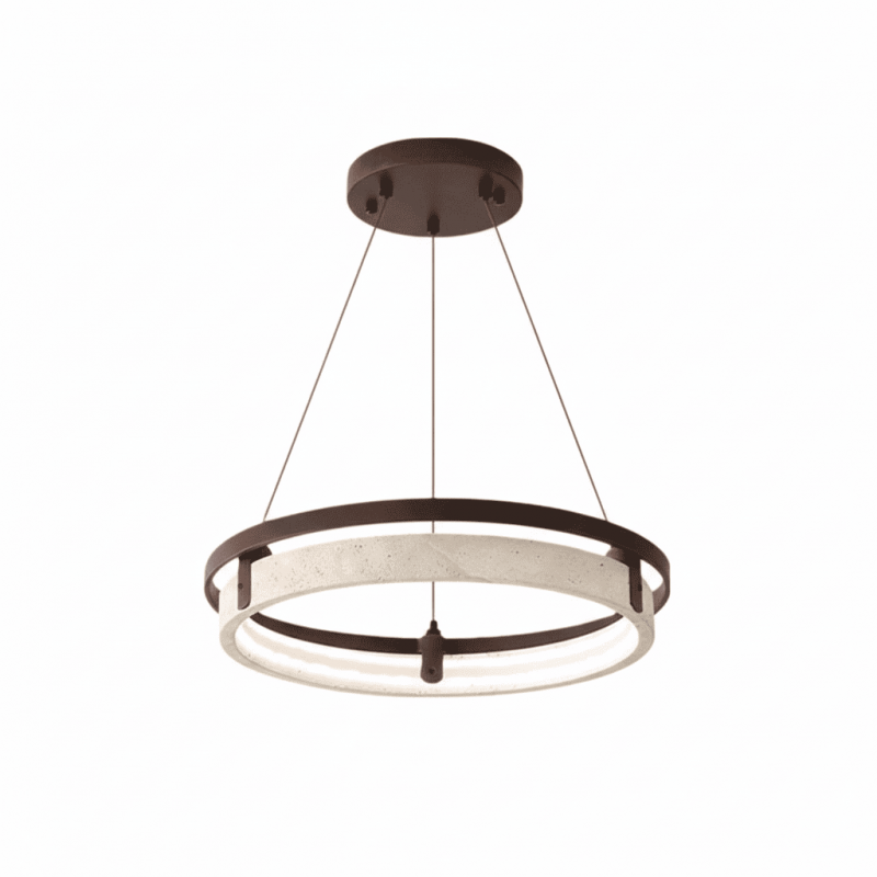 Averoux – Travertine Pendant Lamp Ring Design